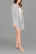 Barefoot Dreams CozyChic Lite Island Wrap, Dove Gray L/XL - Image 2