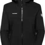 Mammut Hardshell Hooded Waterproof Women's Jacket, Black, X-Large