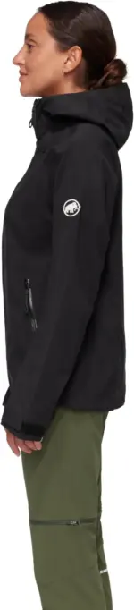 Mammut Hardshell Hooded Waterproof Women's Jacket, Black, X-Large - Image 4