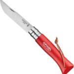 Opinel Stainless Steel Pocket Knife No. 8, Red