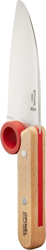 Opinel Le Petit Chef Kitchen Knife With Rounded Tip And Finger Guard - Image 5