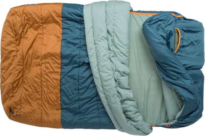 Big Agnes Dream Island Sleeping Bag Double Wide, Tapestry/Brown Sugar - Image 2