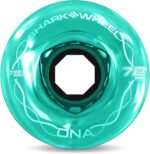 Shark Wheel Skateboard Cruising Wheels, Transparent Emerald 72 Mm - Image 2