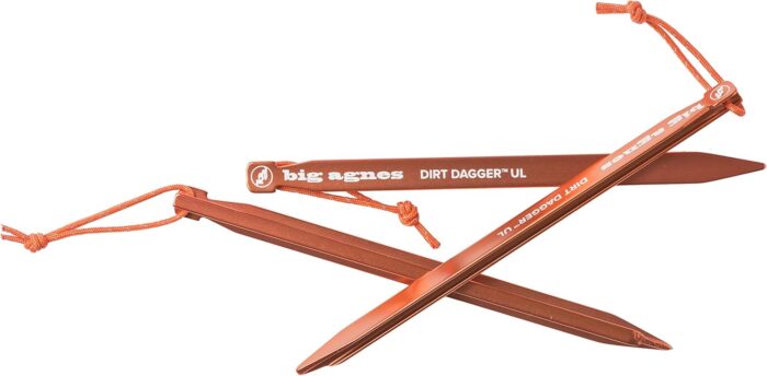 Big Agnes Dirt Dagger UL Tent Stakes, 7.5 Inches Orange - Image 3