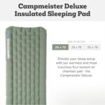 Big Agnes Campmeister Deluxe Insulated Sleeping Pad 25x75 Wide Regular, Deep Lichen Green - Image 2