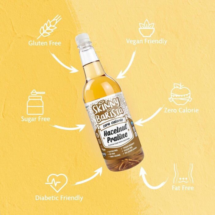 The Skinny Food Co Zero Calorie Hazelnut Praline Syrup, 35 Fl Oz - Image 4