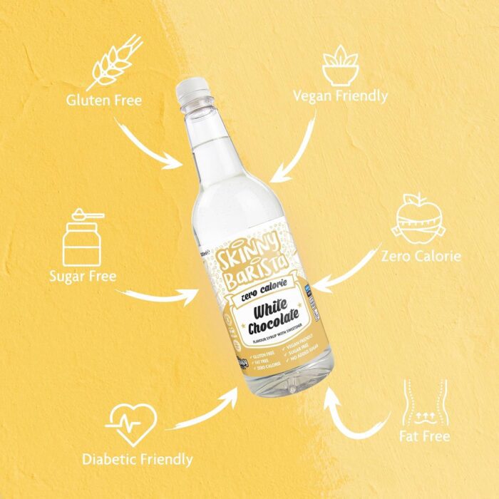 The Skinny Food Co Zero Calorie White Chocolate Syrup, 35 Fl Oz - Image 4