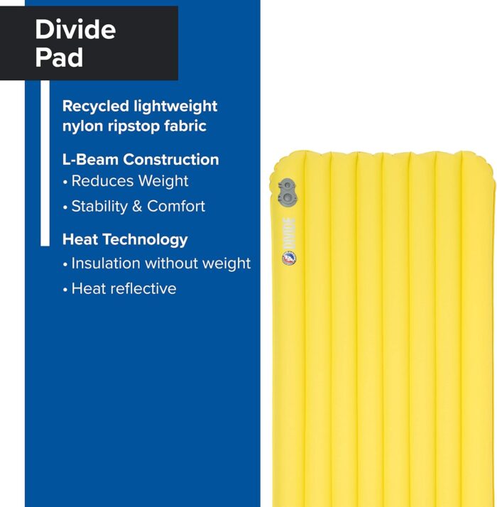 Big Agnes Divide Sleeping Pad 25x72 Wide Regular, Warm Olive - Image 2