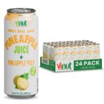 Vinut 100% Fruit Juice with Pulp, Pineapple 16.57 Fl Oz 24 Pack