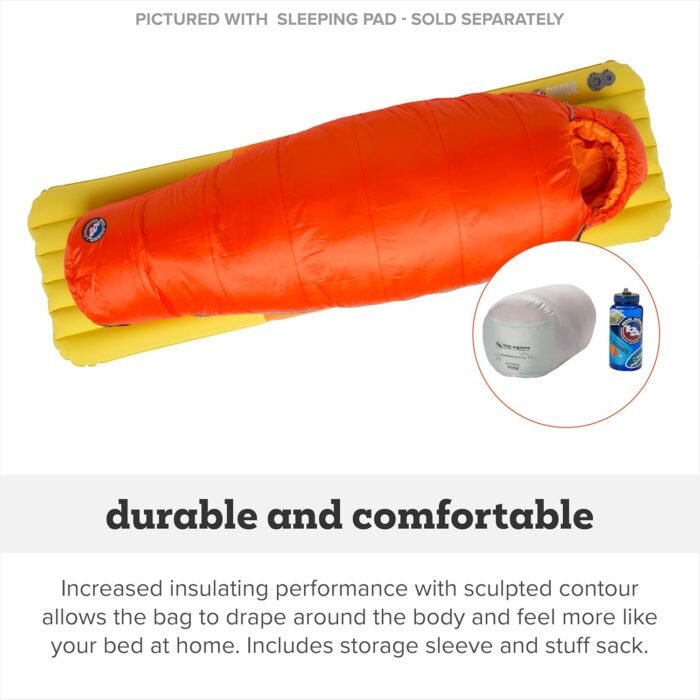 Big Agnes Wolverine 20 Sleeping Bag, Cherry Tomato/Tangelo - Image 4