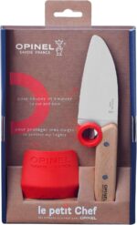 Opinel Le Petit Chef Kitchen Knife With Rounded Tip And Finger Guard