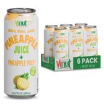 Vinut 100% Fruit Juice with Pulp, Pineapple 16.57 Fl Oz 6 Pack