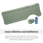 Big Agnes Campmeister Deluxe Insulated Sleeping Pad 30x78, Deep Lichen Green - Image 6