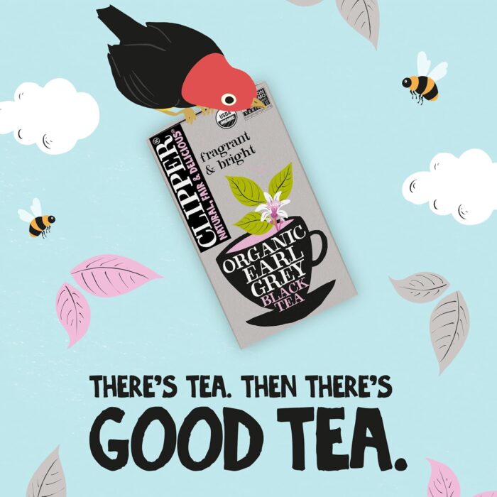 Clipper Organic Earl Grey Black Tea, 20 Bags - Image 5