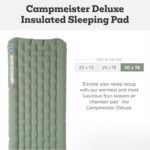 Big Agnes Campmeister Deluxe Insulated Sleeping Pad 30x78, Deep Lichen Green - Image 2
