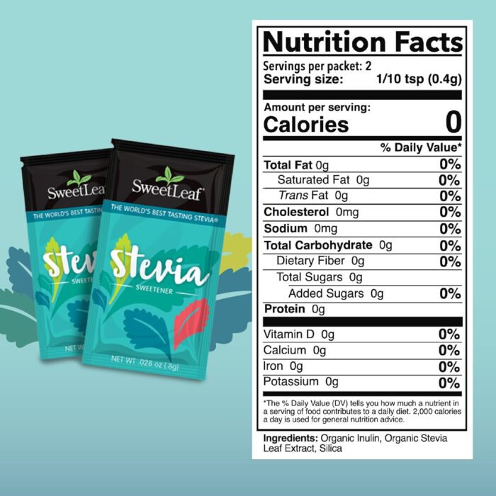 SweetLeaf Stevia Sweetener, 35 Packets - Image 2