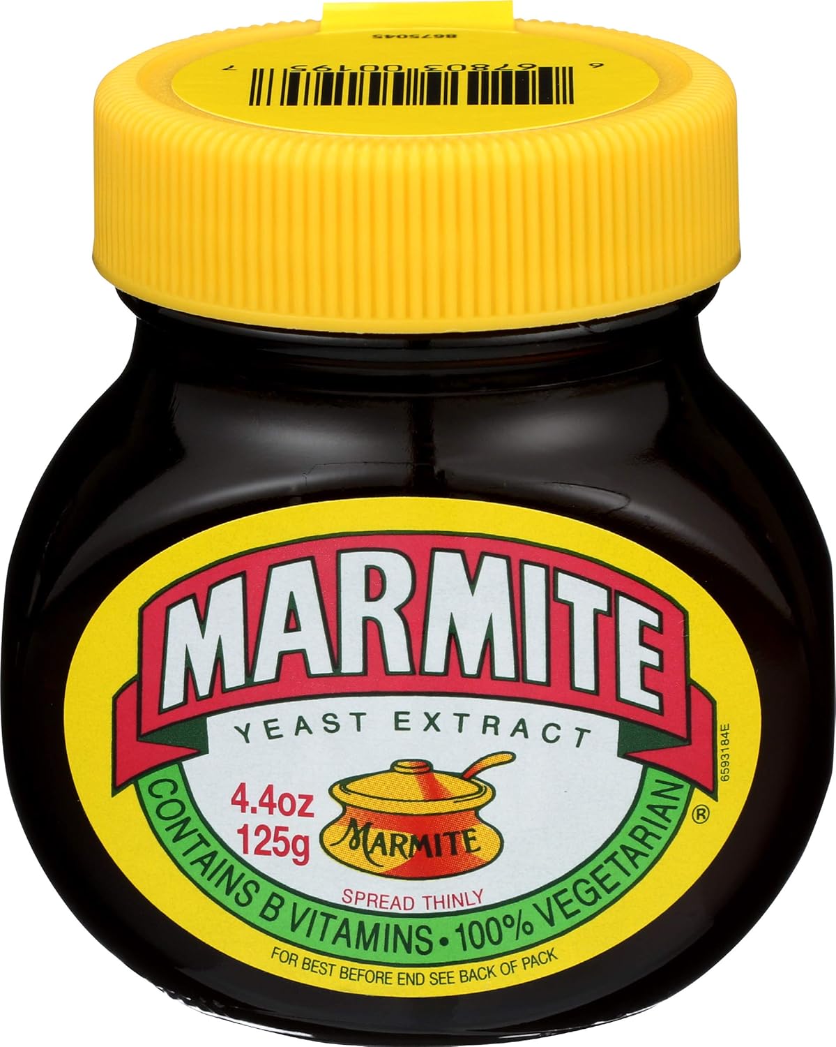 813VehMkDSL._SL1500_ Marmite Yeast Extract Flavored, 4.4 Oz - Image 1