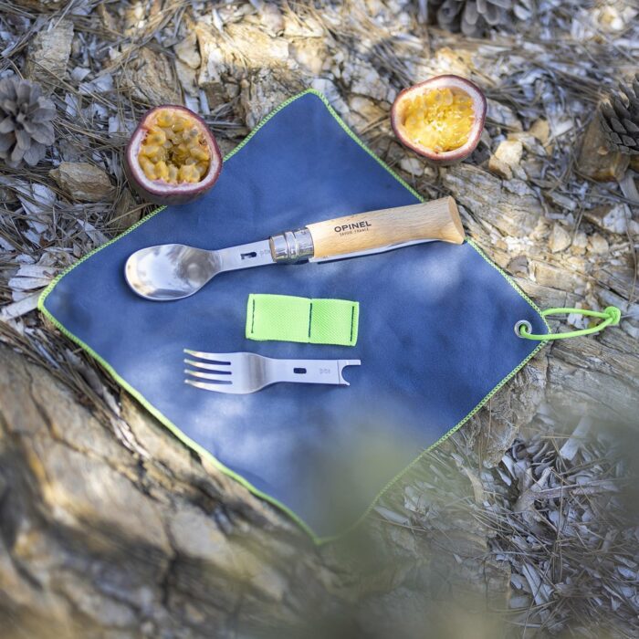 Opinel Picnic+ Cutlery Dual-Use Napkin with Fork And Spoon - Image 2
