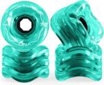 Shark Wheel Skateboard Cruising Wheels, Transparent Emerald 72 Mm
