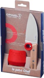 Opinel Le Petit Chef Kitchen Knife With Rounded Tip And Finger Guard - Image 4