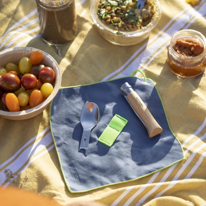Opinel Picnic+ Cutlery Dual-Use Napkin with Fork And Spoon - Image 3