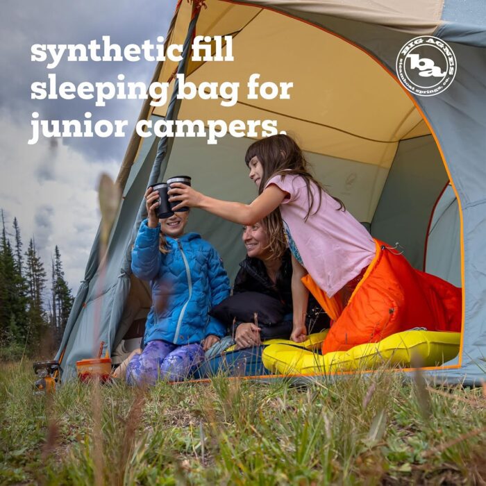 Big Agnes Wolverine 20 Sleeping Bag, Cherry Tomato/Tangelo - Image 5