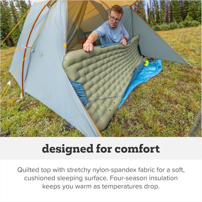 Big Agnes Campmeister Deluxe Insulated Sleeping Pad 25x78, Deep Lichen Green - Image 5
