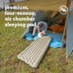 Big Agnes Campmeister Deluxe Insulated Sleeping Pad 25x78, Deep Lichen Green - Image 3