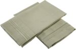 Clara Clark Deluxe Sheet Set, Premier 1800 Series, Stay Fit with Corner Elastic Strap, Queen– Sage Olive Green - Image 4
