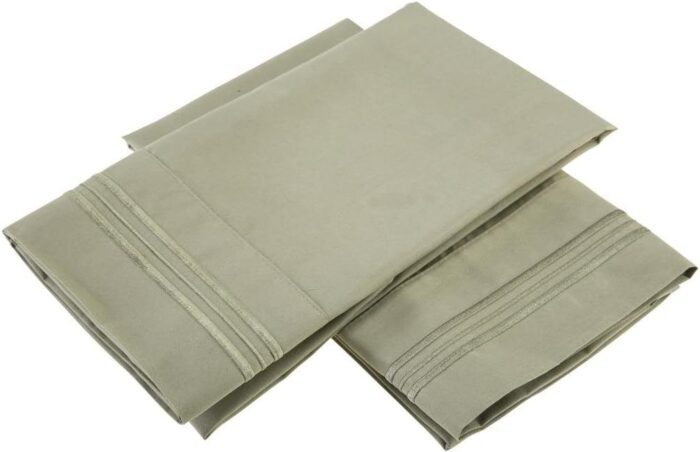 Clara Clark Deluxe Sheet Set, Premier 1800 Series, Stay Fit with Corner Elastic Strap, Queen– Sage Olive Green - Image 4