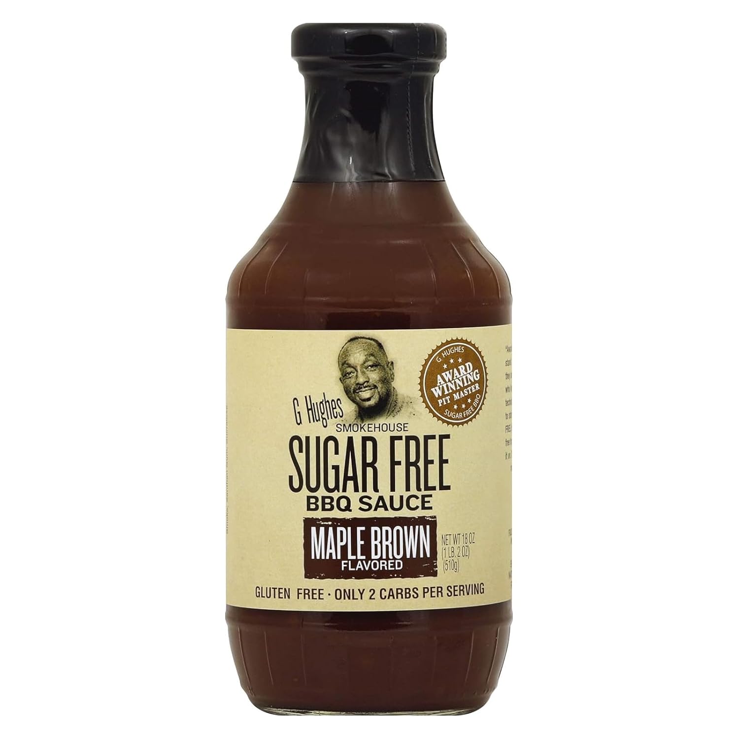 1.jpg G Hughes BBQ Sauce SugarFree Maple Brown - Image 1