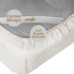 Clara Clark Fitted Sheet, Stay Fit with Corner Elastic Strap, Queen – White - Image 3