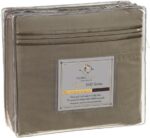 Clara Clark Deluxe Sheet Set, Premier 1800 Series, Stay Fit with Corner Elastic Strap, Queen– Sage Olive Green - Image 2